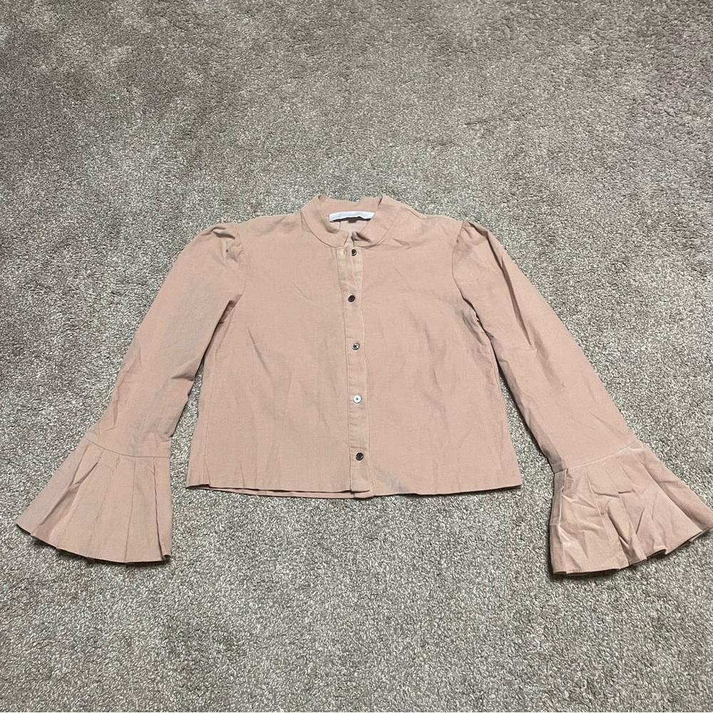 Women’s Christine Alcalay Bell Sleeved Corduroy Blouse Size S